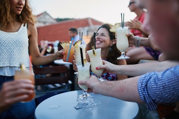 Sipping Cocktails Sun Goes Down