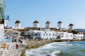 Greece Mykonos Windmills
